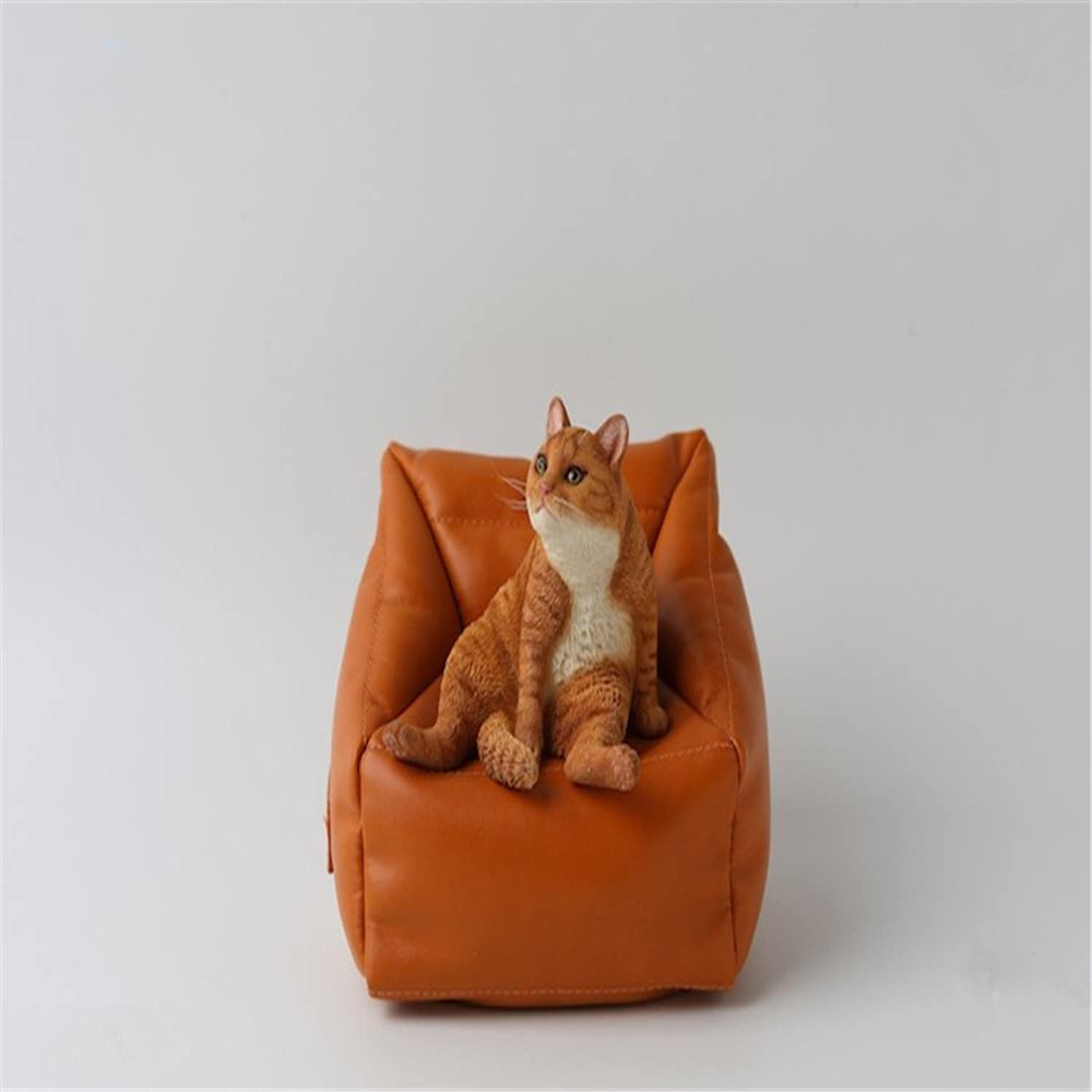 1/6 Scale Little Pig Rabbit Lazy Cat 3.0 Resin Pet Animal Model Scene Props for 12inch Action Figure (B-Cat)