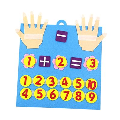 harayaa Board Finger Numbers Counting Toy Educational Toys Manipulatives Game Addition Subtraction for Kindergarten Children Baby Kids