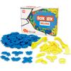 Atwood Toys Box Lox 98 pcs Creative Cardboard Building kit - Construction Toys for Girls and Boys Educational STEM (Blue Deluxe) view 1