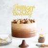 1 PCS Happy 90th Birthday Cake Topper Gold Glitter Cheers to 90 Years Birthday Cake Pick 90 Fabulous Cake Decoration for Happy 90th Birthday Theme Party Decorations Supplies view 4