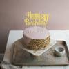 1 PCS Happy 80th Birthday Cake Topper Gold Glitter Cheers to 80 Years Birthday Cake Pick 80 Fabulous Cake Decoration for Happy 80th Birthday Theme Party Decorations Supplies view 4