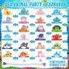 Tinlade 48 Pcs Under the Sea Party Hats Ocean Theme Headbands Sea Animals Paper Crowns for Birthday Party Decoration Favor view 3