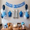11th Birthday Party Decoration for Boys, Happy Birthday Banner Blue Number 11 Birthday Balloons 11th Birthday Latex Confetti Balloon for Boys Him Son 11 Years Old Birthday Decoration Supplies (11th) view 3