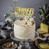 1 PCS Happy 55th Birthday Cake Topper Gold Glitter Cheers to 55 Years Birthday Cake Pick 55 Fabulous Cake Decoration for Happy 55th Birthday Theme Party Decorations Supplies view 4