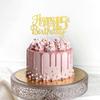1 PCS Happy 15th Birthday Cake Topper Gold Glitter Cheers to 15 Years Birthday Cake Pick Mis Quince 15 Fabulous Cake Decoration for Happy 15th Birthday Theme Party Decorations Supplies view 4
