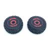 KingVal Replacement 2PCS Durable Rear Tire Wheel Tyre RC Parts Compatible with WLtoys 124016 RC Car view 3