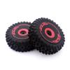 KingVal Replacement 2PCS Durable Front Tire Wheel Tyre RC Parts Compatible with WLtoys 124016 RC Car view 1
