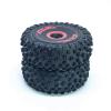 KingVal Replacement 2PCS Durable Front Tire Wheel Tyre RC Parts Compatible with WLtoys 124016 RC Car view 3