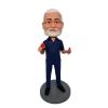 Mydedor Custom Man Eating Watermelon Bobble-Head, Unique Figurine Custom Bobble Heads Figures Personalized Doll Handmade Birthday Gifts for Man, for Bestfriend Husband Boss Office Coworker view 1