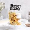 1 PCS Happy 80th Birthday Cake Topper Glitter Cheers to 80 Years Birthday Cake Pick 80 Fabulous Cake Decoration for Happy 80th Birthday Theme Party Decorations Supplies Black view 4