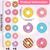 12 Packs Donut Birthday Party Banners Donut Decorations Doughnut Garland Kit Hanging Swirl Paper Cutouts Grow Up Party Supplies for Baby Shower Party Reveal Home Classroom Decor Favor view 2