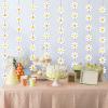 12 Packs Daisy Groovy Boho Banners Garland Kit Daisy Hanging Swirl Party Supplies Decorations Groovy Paper Cutouts for Birthday Baby Shower Party Home Classroom Favor Supplies Decor view 4