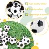 Xeehwb 30pcs Bouncy Balls,Soccer Bouncing Balls,High Bouncing Rubber Soccer Ball for Stress Relief,Multi-Item Party Favor Packs,Ball Games,Classroom Prizes,Stocking Stuffers(27mm) view 3