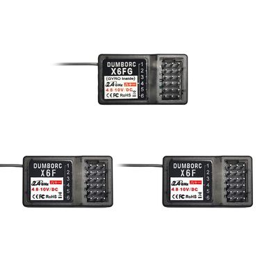 ATA HOBBY DUMBORC X6FG & 2pcs X6F Receiver Set 6 Channels RC Receiver for DUMBORC X4/X5/X6 Transmitter RC Car Boat Tank Drifting Car