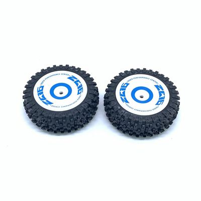 KingVal Replacement 2PCS Durable Front Tire Wheel Tyre RC Parts Compatible with WLtoys 124017 RC Car