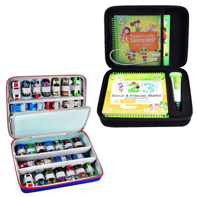 Case Compatible with Leapfrog for LeapStart Go System and for Leapfrog for LeapStart 3D Toy Car Organizer Case Compatible with Hot Wheels Cars Gift Pack/for Matchbox Cars