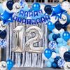 12th Birthday Party Decoration for Boys, Happy Birthday Banner Blue Number 12 Birthday Balloons 12th Birthday Latex Confetti Balloon for Boys Him Son 12 Years Old Birthday Decoration Supplies(12th) view 4