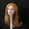 Fremego 1/6 Scale Female Head Sculpt,European Girl Pale Skin Planted Hair Head Carved for 12inch PH TBL JO Female Action Figure Body (C) view 2