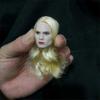 Fremego 1/6 Scale Female Head Sculpt,European Girl Pale Skin Planted Hair Head Carved for 12inch PH TBL JO Female Action Figure Body (D) view 1