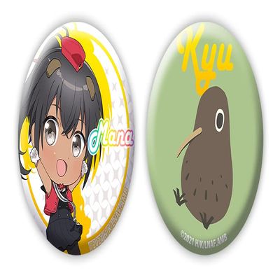 Federation Air Force Air Magic Music Corps Luminous Witches Mana & Cu-chan Tin Badge Set