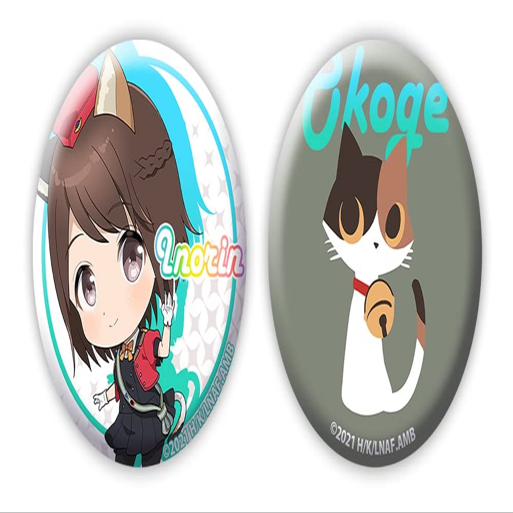 Federation Air Force Aviation Magic Music Corps Luminous Witches Inrin&Ogo Tin Badge Set