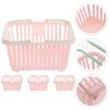 4pcs Storage Basket Plastic Basket Plastic Storage Bins Small Bins Toy Baskets Container Shower Sundries Organizer Bagel Container view 4