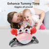control future Baby Girl Toys Tummy Time: Pink Crawling Crab Babies Montessori Toy Learning 36 Months 3 Year Old Birthday Infant Girls Valentines Gifts Stuff 0 1 2 Essentials view 4