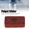 VGEBY Silent Fidget Toys, Stress Relief Toys, Fidget Slider Red Sandalwood Stress Relief Engraved Fingertip Fidget Slider Toy Fidget Spinners for Office Fidget Toys (Limited Sunflower) view 3