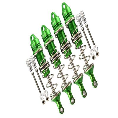 GPM For Arrma 1:8 KRATON 6S / KRATON 6S V5 / NOTORIOUS 6S V5 Upgrade Parts Aluminum Front 115mm & Rear 135mm Double Section Spring Dampers - Green