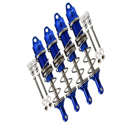GPM for Arrma 1:8 KRATON 6S / KRATON 6S V5 / Notorious 6S V5 Upgrade Parts Aluminum Front 115mm & Rear 135mm Double Section Spring Dampers - Blue