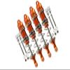 GPM for Arrma 1:8 KRATON 6S / KRATON 6S V5 / Notorious 6S V5 Upgrade Parts Aluminum Front 115mm & Rear 135mm Double Section Spring Dampers - Orange view 1