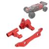 VGEBY RC Car Steering Assembly Set, Aluminum High Strength Lightweight Replacement Steering Set Servo Arms for Racing 16 RC Car Servos & Parts (Red) view 3