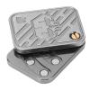 Magnetic Push Slider Fidget Toy Stress Relief Poker Fingertip Card Toys for Mens EDC Toy Haptic Fidget Toy Silver K view 1