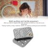 Magnetic Push Slider Fidget Toy Stress Relief Poker Fingertip Card Toys for Mens EDC Toy Haptic Fidget Toy Silver K view 2