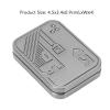 Magnetic Push Slider Fidget Toy Stress Relief Poker Fingertip Card Toys for Mens EDC Toy Haptic Fidget Toy Silver K view 4