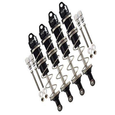 GPM for Arrma 1:8 KRATON 6S / KRATON 6S V5 / Notorious 6S V5 Upgrade Parts Aluminum Front 115mm & Rear 135mm Double Section Spring Dampers - Black