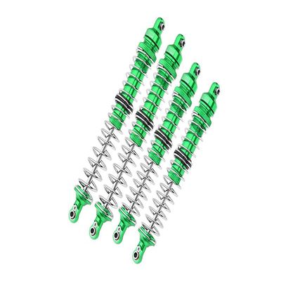 Axial 1/10 RBX10 Ryft 4WD Rock Bouncer Aluminum Upgrade Parts Combo Set C (Front + Rear Spring Dampers) - Green
