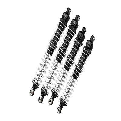 Axial 1/10 RBX10 Ryft 4WD Rock Bouncer Aluminum Upgrade Parts Combo Set C (Front + Rear Spring Dampers) - Black