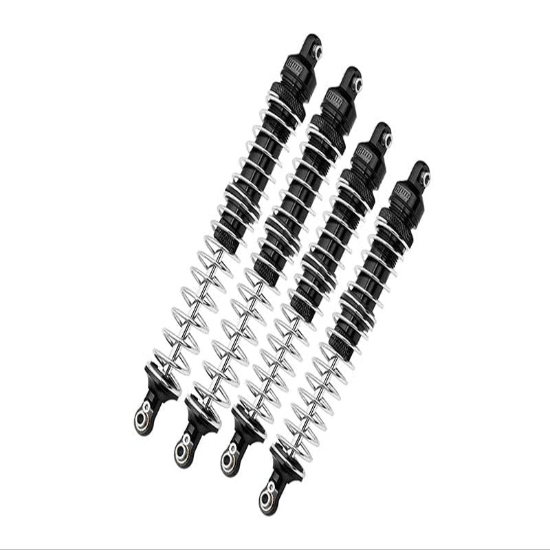 Axial 1/10 RBX10 Ryft 4WD Rock Bouncer Aluminum Upgrade Parts Combo Set C (Front + Rear Spring Dampers) - Black
