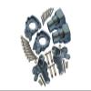 Aluminum Upgrade Combo D (Front C-Hubs + F&R Knuckle Arms) For Losi 1:8 LMT 4WD Solid Axle Monster Truck LOS04022 / Mega Truck Brushless LOS04024 / Grave Digger/Sonuva Digger LOS04021 - Gray Silver view 1
