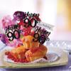 Gyufise 24Pcs Happy 90th Cupcake Toppers Glitter Number 90 Ninety Cheers to 90 Cupcake Food Picks Decorations for 90th Birthday Wedding Anniversary Party Supplies Black view 4