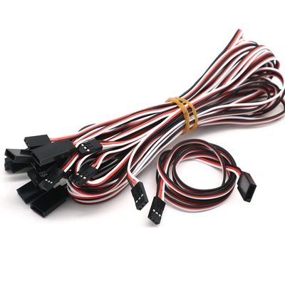 APEFIT RC Helicopter Aircraft Parts 50pcs/lot RC Servo Extension Cord Cable Wire Female to Male 150mm 300mm 500mm 1000mm Lead Replaceable Accessories (Color : 1000mm)
