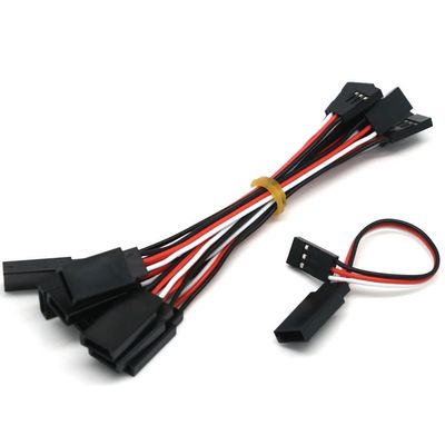 APEFIT RC Helicopter Aircraft Parts 50pcs/lot RC Servo Extension Cord Cable Wire Female to Male 150mm 300mm 500mm 1000mm Lead Replaceable Accessories (Color : 100mm)