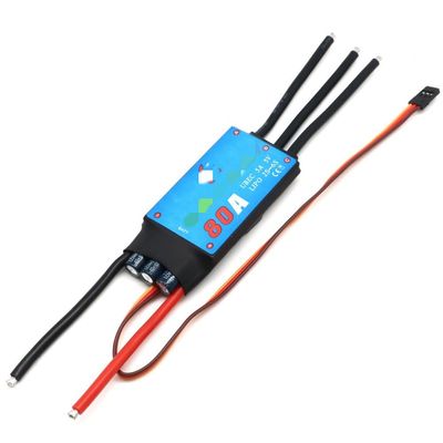 RC helicopter aircraft parts For ZMR ESC 4pcs/lot 20A 30A 40A 50A 60A 80A For Bidirectional Brushless ESC for RC Boat Rc Car Pneumatic Underwater Propeller Replaceable accessories ( Color : 80A )