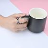ANIEJUFI Men's Women's Stainless Steel Fidget Spinner Rings Puppy Dog Cat Paw Cute Animal Footprints Stress Relieving Anxiety Ring Silver Size 7 view 4
