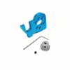 KingVal Replacement Metal Motor Mount Base with Motor Pinion Gear RC Parts Compatible with WLtoys 144010 124016 124017 RC Car view 1