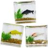 ibasenice Miniature Koi Fish Tank  Realistic 1:12 Scale Dollhouse Aquarium with Faux Water & Vibrant Fish  Shatterproof Tiny Desktop Decor for Fairy Gardens & DIY Crafts (1 Inch) view 1