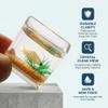 ibasenice Miniature Koi Fish Tank  Realistic 1:12 Scale Dollhouse Aquarium with Faux Water & Vibrant Fish  Shatterproof Tiny Desktop Decor for Fairy Gardens & DIY Crafts (1 Inch) view 2