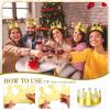 Crtiin 100 Pcs Gold Paper Crowns Birthday Party Bulk for Adults Classroom Students Hat Supplies Favors (Cute Style) view 2