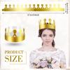 Crtiin 100 Pcs Gold Paper Crowns Birthday Party Bulk for Adults Classroom Students Hat Supplies Favors (Cute Style) view 4